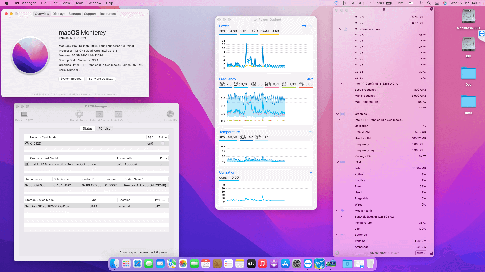Success Hackintosh macOS Monterey 12.1 Build 21C52 in Asus VivoBook S15-X530FA